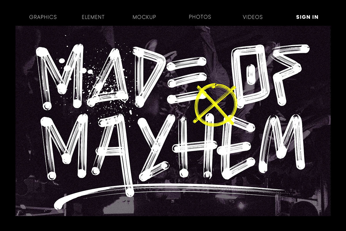 Brosnoirs - Textured Urban Style, a Handwritten Font by Arterfak Project (Photo 3 of 13)