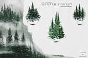 Winter Forest Box for Procreate, a Brush Add-On by Liquid Amethyst Art (Thumbnail 5 of 13)