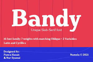 Bandy Retro Slab Font