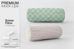 Bolster Pillow Mockup Pack