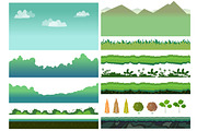 Landscape Constructor Set I, a Background Graphic by 2dvillShop (Thumbnail 3 of 6)