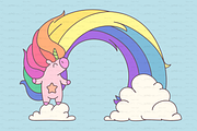 vector SET Unicorns time, an Object Graphic by WINDmade (Thumbnail 2 of 14)