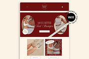 Wix Website Template Burgundy Luxe, a Wix Template by The Pixel Palace (Thumbnail 1 of 10)