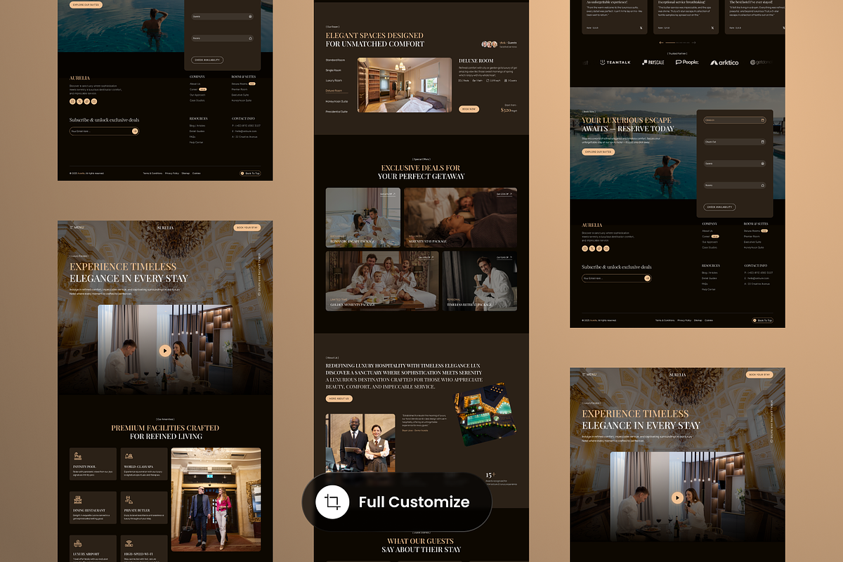 Aurelia - Hotel Landing Pages preview 3