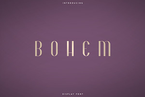 Bohem - Display font | 2 styles