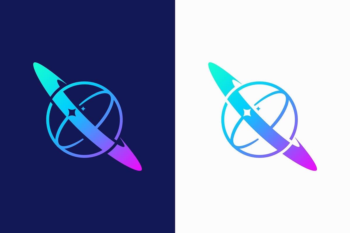 Planet Saturn Logo Global Tech, a Branding & Logo Template by Signatoro (Photo 1 of 4)