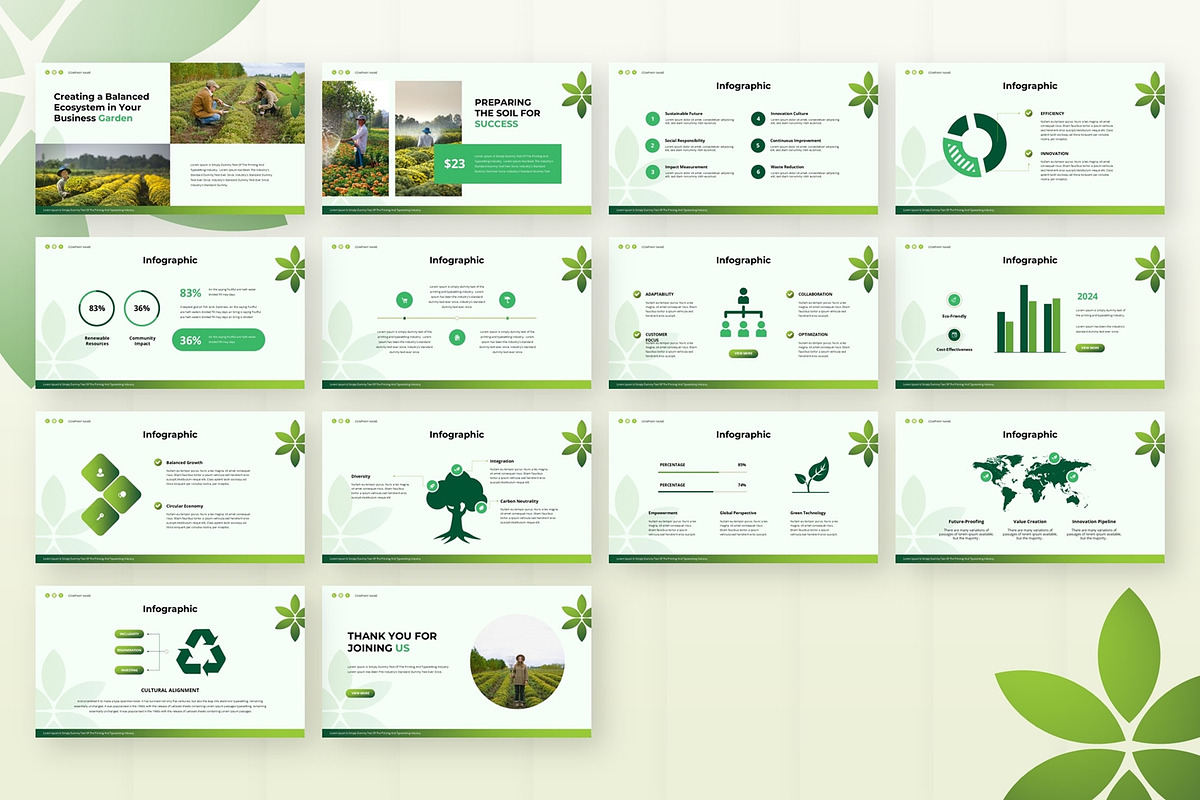 Garden Green - Google Slide, a Presentation Template by AQR Studio (Photo 2 of 3)