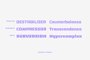 Lokoxi Stencil - Rounded Family, a Sans Serif Font by Anfound Type (Thumbnail 12 of 14)