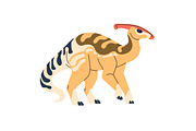 Dinosaurs set, seamless dino pattern, an Animal Illustration by PaperTrident (Thumbnail 15 of 21)