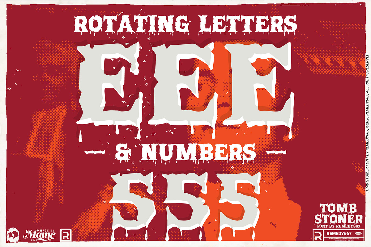 Tomb Stoner - Doom Metal font, a Font by Remedy667 (Photo 3 of 5)