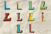 260 Stylized Alphabets (for collage), an Object Graphic by Megan Aili Designs (Thumbnail 13 of 28)