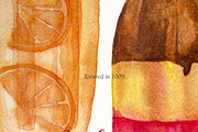 Watercolor POPSICLES Clip Art, an Illustration by SandraGraphicDesign (Thumbnail 6 of 6)