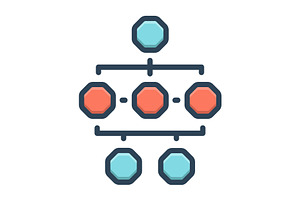 Organization color icon, a Duotone Icon by Creative priyanka