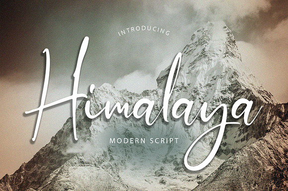 Himalaya Modern Script Font preview 8