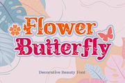 Flower Butterfly | Beauty Font, a Serif Font by rulihoki studio (Thumbnail 1 of 9)