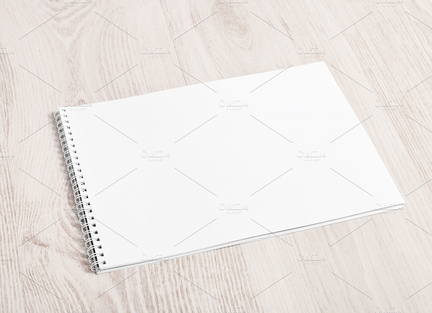 Open Album With Blank White Pages Stock Photo Containing Album And Background