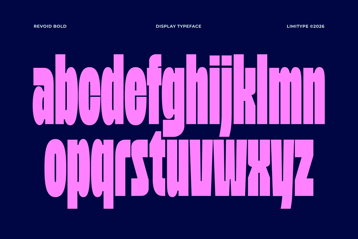 Revoid - Bold Condensed Font, a Sans Serif Font by limitype (Photo 8 of 12)