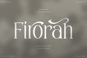 Firorah | Display Serif Font