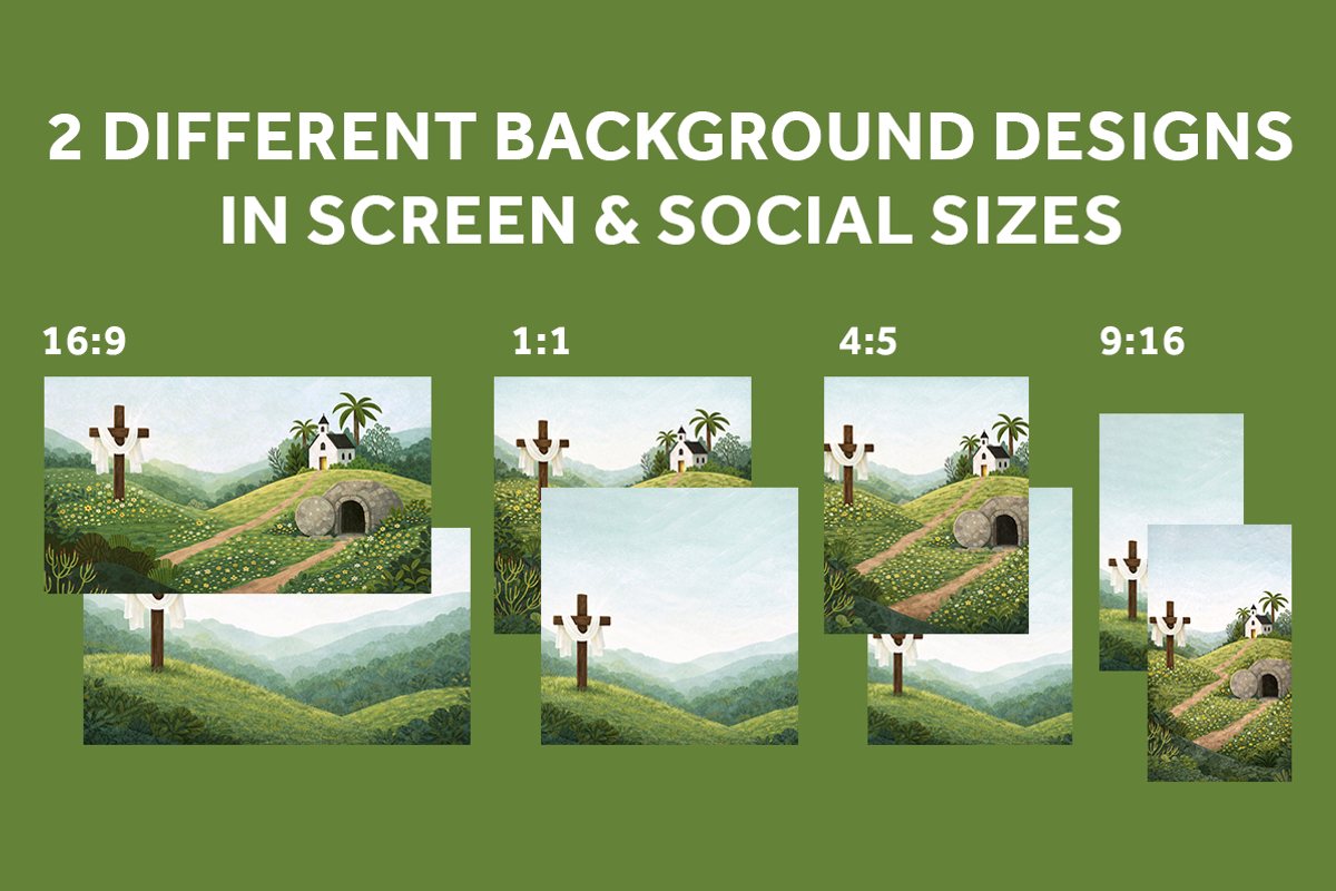 Easter Church Graphics Bundle, a Presentation Template by Blue River Studio (Photo 6 of 7)