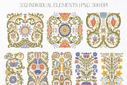 Folk Spring Illustrations, a Decorative Illustration by GVGraphics (Thumbnail 2 of 14)
