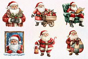 Vintage Santa Claus Clipart, an Illustration by Dream Creation (Thumbnail 5 of 7)