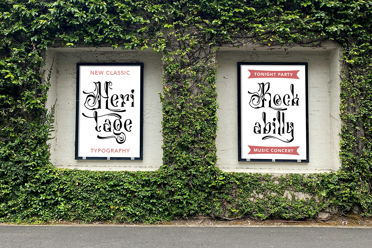 Glorivane - Victorian Display Font, a Blackletter Font by madeDeduk (Photo 2 of 8)