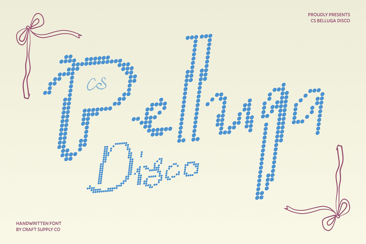 CS Belluga Disco, a Handwritten Font by Craft Supply Co. (Photo 1 of 8)