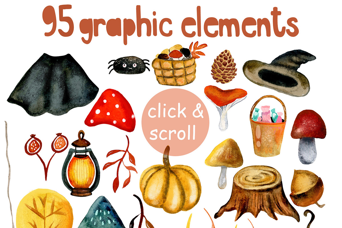 Watercolor fox rabbit autumn clipart, an Object Graphic by NataLyaroArt (Photo 13 of 14)