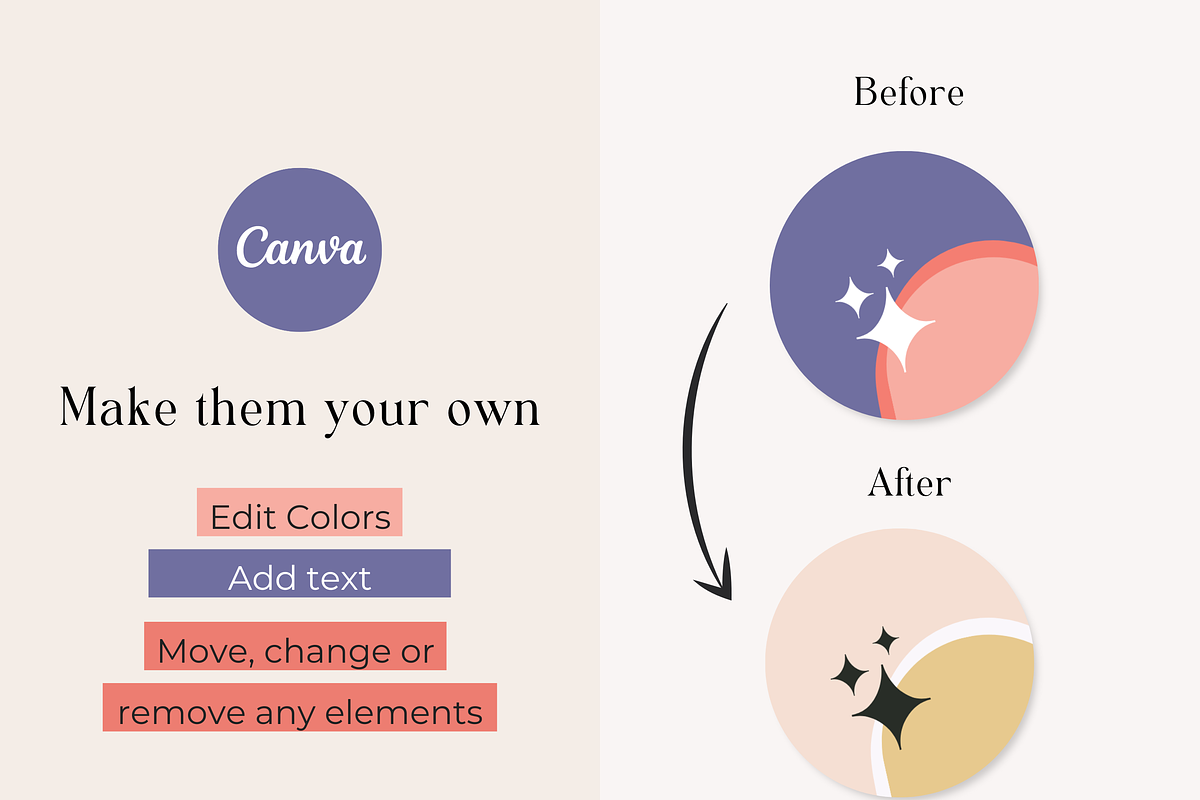 Instagram Highlights Icon Bold Canva, a Social Media Template by HerstedHertz (Photo 3 of 5)