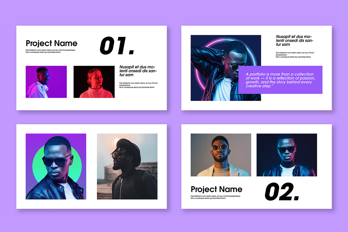 Modern Creative Designer Portfolio, a Presentation Template by Mighty-Slide (Photo 3 of 5)