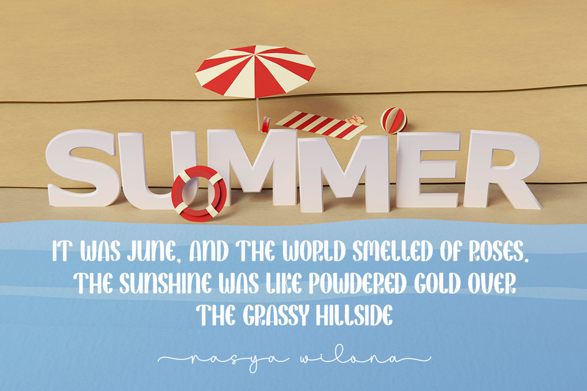 Summer Vacation Duo, a Handwritten Font by DN Creative (Photo 5 of 8)