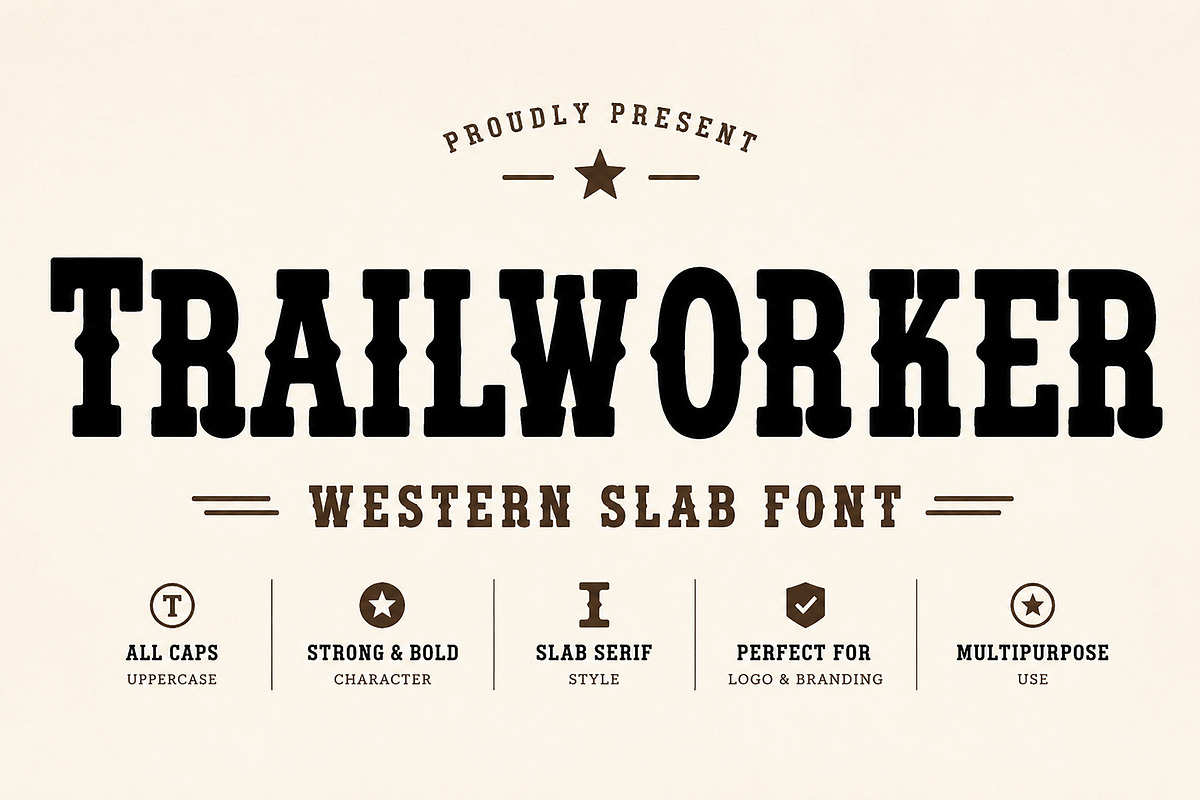 Trailworker, a Slab Serif Font by Wow Magic (Photo 8 of 8)