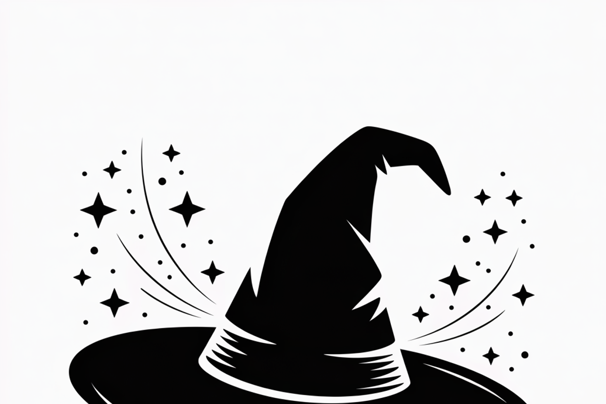 Halloween witch hat designed, an Illustration by Amazin_art (Photo 21 of 21)