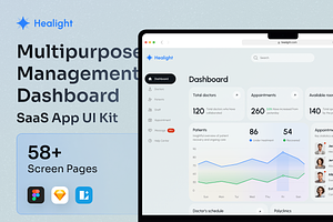 Healight - Multipurpose SAAS UI Kit, an UI Kit Template by Agensip Design Agency