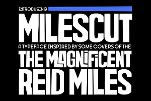 Milescut Display Font