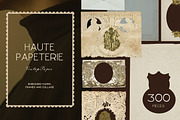 Embossed Papers, Frames and Collage, a Background Graphic by Laras Wonderland (Thumbnail 1 of 15)