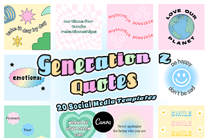 20 GEN Z QUOTES Instagram Templates