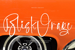 Blisk Orage, a Script Font by operatype.co