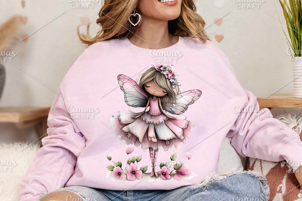Whimsical Spring Fairy Clipart PNG, an Illustration by Canvas Craft (Photo 4 of 7)