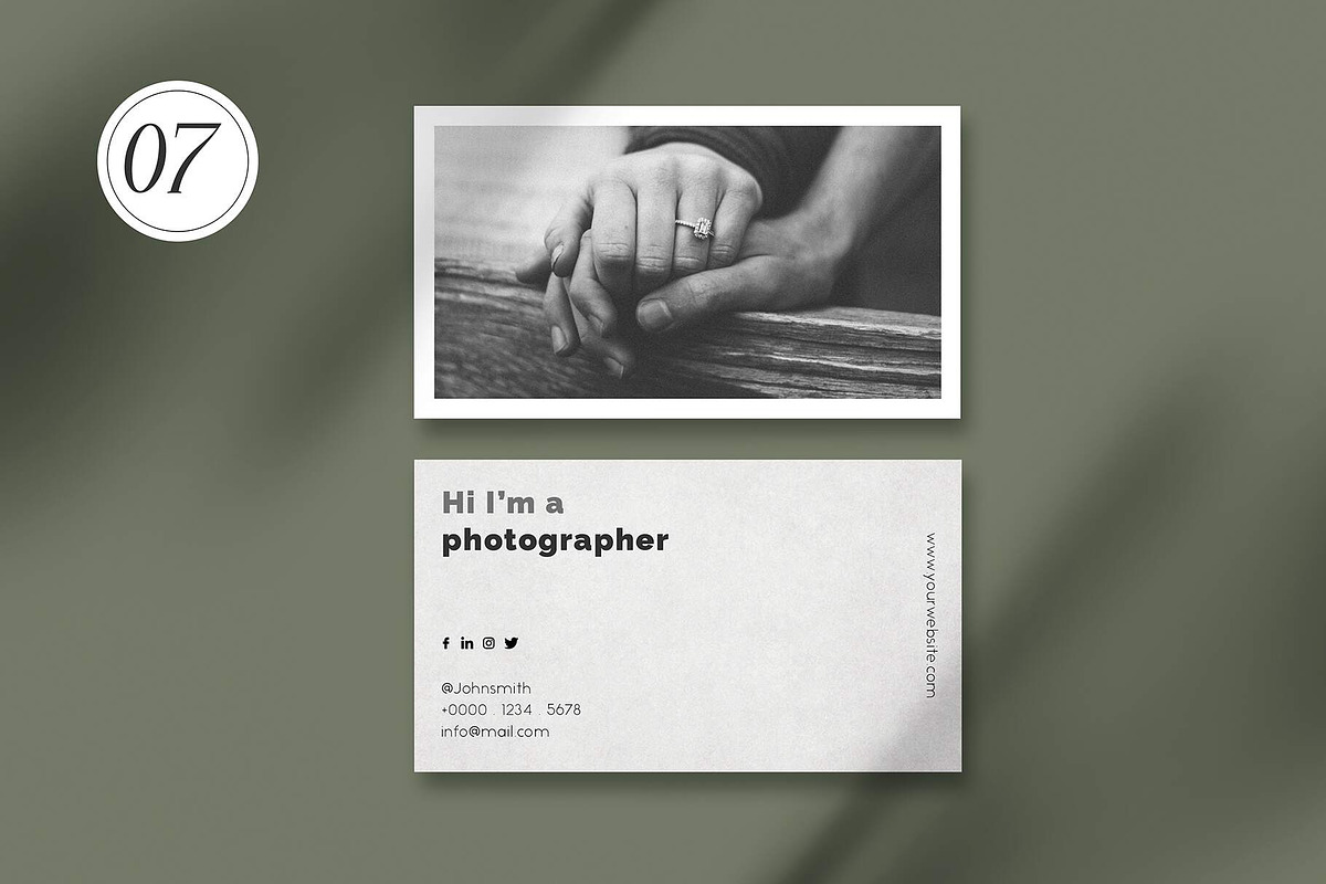 Wedding Business Cards Bundle, a Business Card Template by Saman Osama (Photo 9 of 11)