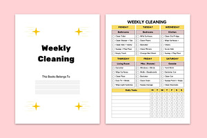 Weekly Cleaning Checklist Planner