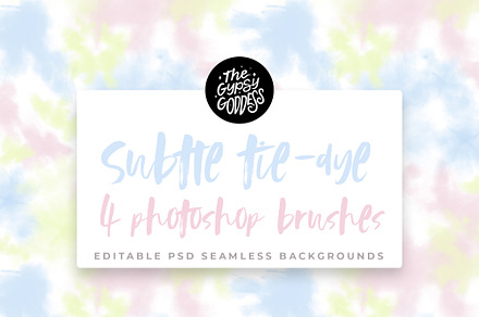 Subtle Tie-Dye 4 Photoshop Brushes
