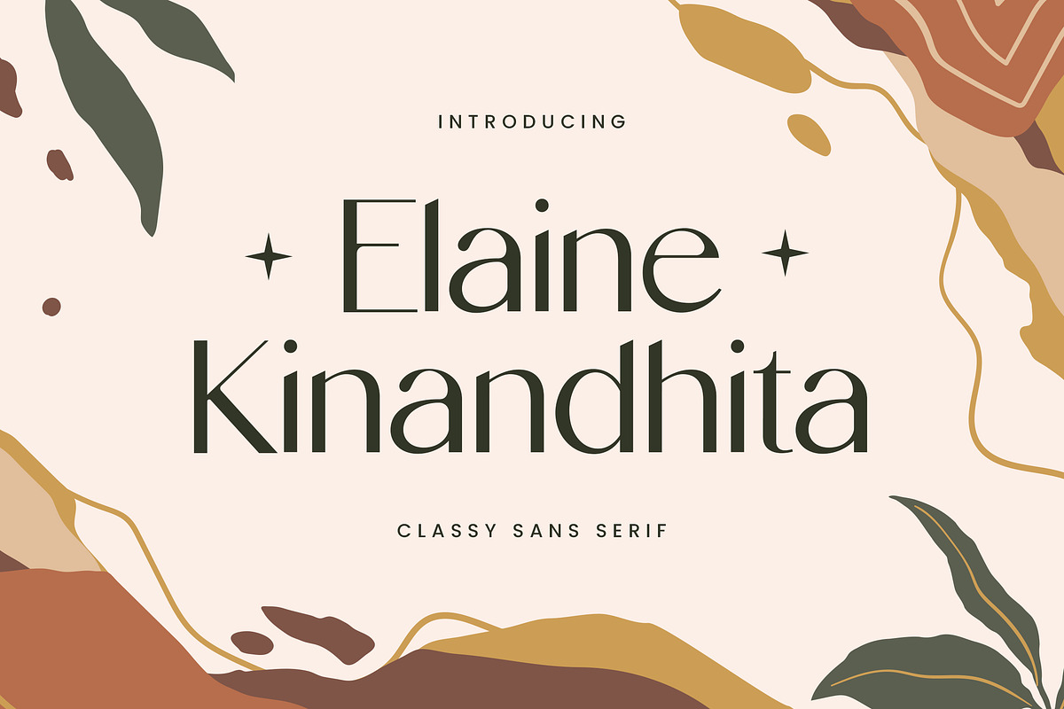 Elaine Kinandhita Classy Sans Serif, a Sans Serif Font by UICreative (Photo 1 of 12)