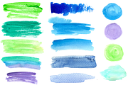 Watercolor banners and splotches, a Texture Graphic by mcherevan (Thumbnail 1 of 3)