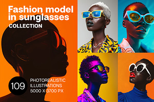 109 Fashion models in sunglasses, a Beauty & Fashion Photo by Handmadefont