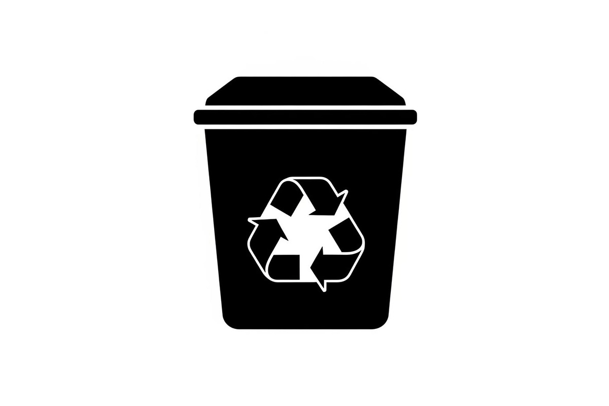 Recycling Bin Minimal Silhouette, a Graphic by Designer_Momina (Photo 7 of 14)