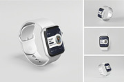 Smartwatch Mockup, a Wearable Device Mockup by zpackcreative (Thumbnail 1 of 5)