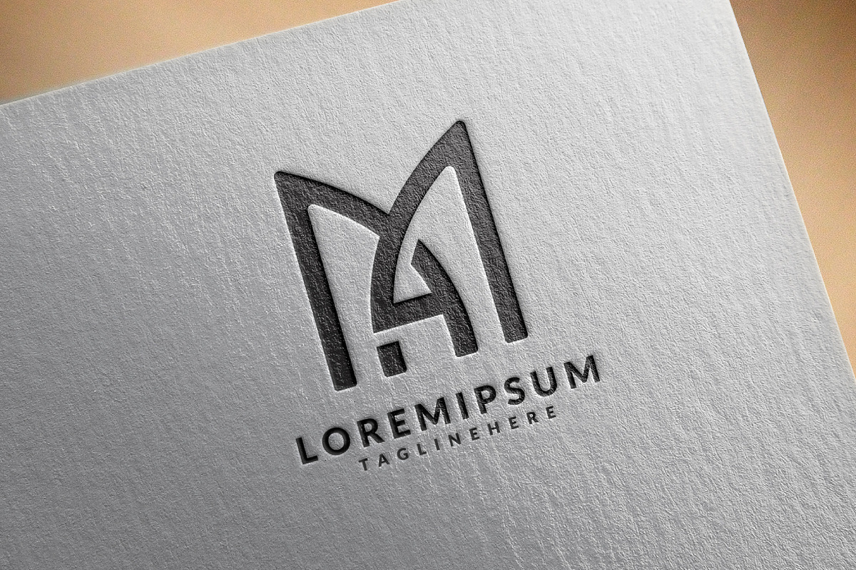 Initial MA or AM letters logo, a Branding & Logo Template by Saba Vector (Photo 3 of 3)