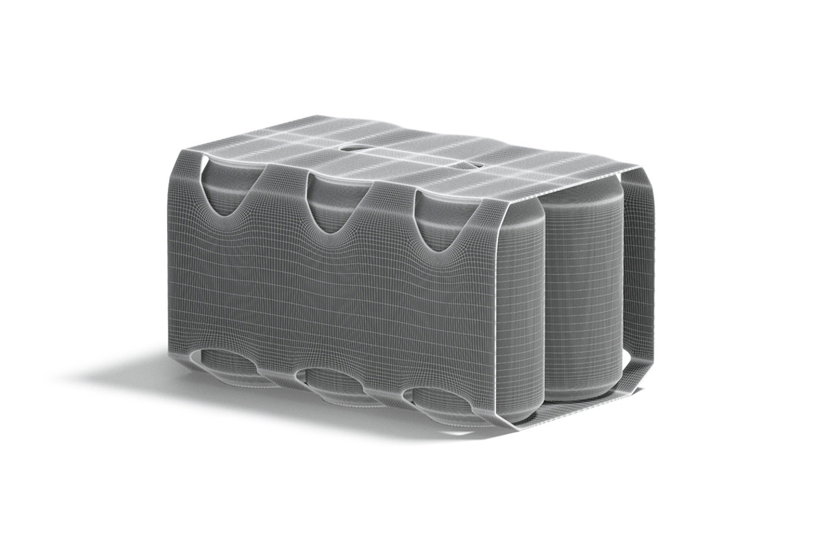 Black Six 330ml Can Pack 3D Model, an Object 3D Model by rebrandy (Photo 9 of 9)
