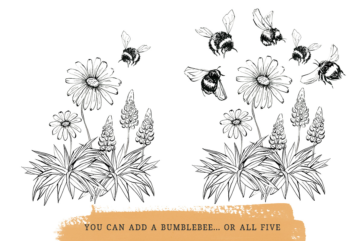 Flower Doodle clipart, Ink Meadow, an Illustration by swiejko (Photo 4 of 8)